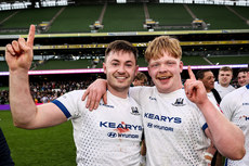 Billy Crowley and Ronan O’Sullivan celebrate after the game 28/4/2024