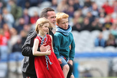 Ger Brennan celebrate with his children Patrick and Aoibhinn  28/4/2024