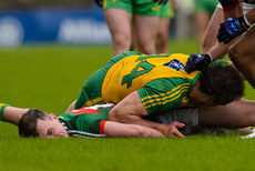 Diarmuid OÕConnor after a tackle from Michael Murphy 2/4/2017