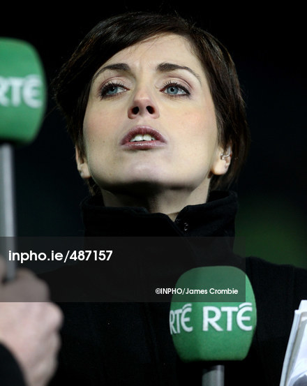 Magners League 10/2/2011 RTE&#39;s <b>Joanne Cantwell</b> Man - 487157 | Inpho <b>...</b> - INPHO_00487157