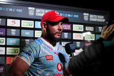 Marcell Coetzee talks to the media after the game 23/3/2024