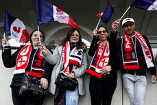 France fans ahead of the game 27/4/2024