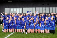 Coláiste Choilm celebrate with the trophy 13/3/2024