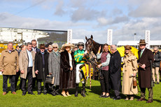 Winning connections in the parade ring with Majborough 15/3/2024