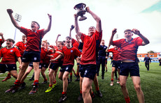 David Ginnelly lifts the Fr. Godfrey Cup 14/3/2024