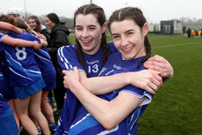 Emily McGrath celebrates after the game with Ally McGrath 13/3/2024