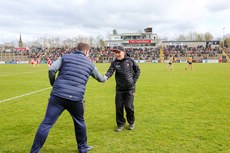 Mickey Harte and Davy Burke before the game 24/3/2024