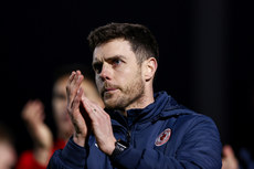 John Russell applauds the fans after the game 9/3/2024