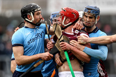Tempers flare between Seán Gallagher and Brian Hayes with Ronan Glennon in the final moments of the game 10/3/2024