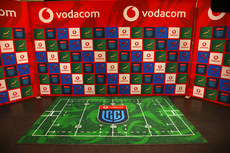 Vodacom banner and pitch cointoss mat 27/4/2024