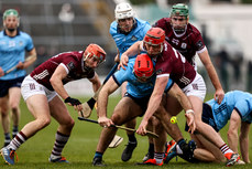 Paddy Smyth competes for possession with Ronan Glennon 10/3/2024