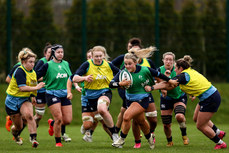 Aoife Dalton is tackled by Nicole Fowley 14/3/2024