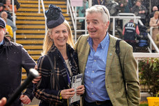 Michael O’Leary with wife Anita celebrate after winning with Stellar Story 15/3/2024