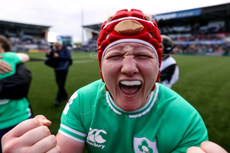 Aoife Wafer celebrates after the game 27/4/2024
