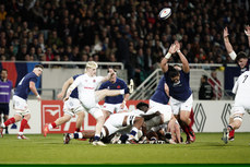 Archie McParland under pressure from Posolo Tuilagi 15/3/2024