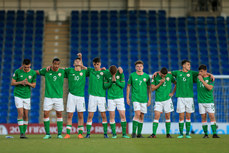 The Ireland team during the penalty shoot out 14/5/2018