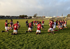 Galway players warm down 17/1/2010