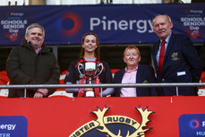 Kate Nolan is presented with the trophy 13/3/2024