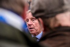 Harry Redknapp with the media after winning with Shakem Up’Arry 14/3/2024