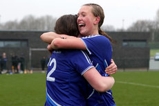 Aisling Cussen celebrates after the game with Clodagh Fitzgerald 13/3/2024