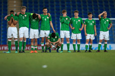 Ireland players dejected after losing the penalty shoot out 14/5/2018
