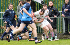 Peter Hyland is tackled by Christopher Thomas 28/4/2024