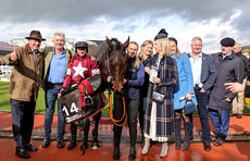 Sam Ewing with Stellar Story and winning connections after the race 15/3/2024