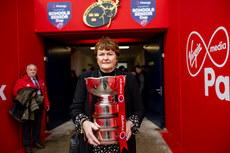 Aine O’Donnell Fitzgerald brings out the senior cup trophy 12/3/2024