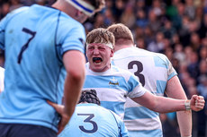 Jack Pollard celebrates after his side score their second try of the game 17/3/2024
