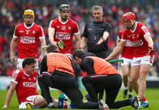 Cork players confront James Owens as Tim O’Mahony lays down injured 28/4/2024