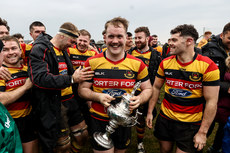 Matthew Earley celebrates with the Connacht Senior Cup 9/3/2024