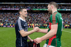 Stephen Cluxton and Aidan O’Shea after the game 18/9/2016