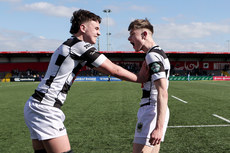 Tom Murray and Alex Moloney celebrate after the game 20/3/2024