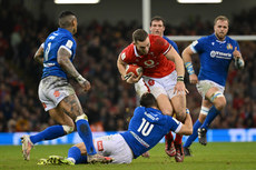 George North tackled by Paolo Garbisi 16/3/2024