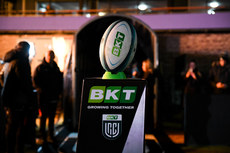 BKT branding on a match ball and plinth before the game 23/3/2024