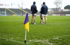 A view of the wet conditions at Chadwick’s Wexford Park ahead of the game 16/3/2024