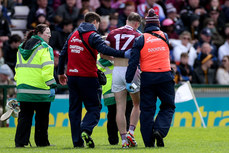 Darren Morrissey leaves the pitch with an injury 28/4/2024