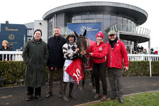 Sean Flanagan celebrates with the winning connections 10/3/2024