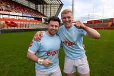 Jack Delaney and Brian Fitzgerald celebrate their victory 17/3/2024