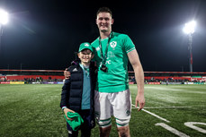 Evan O'Connell with his younger brother Daniel after the game 15/3/2024