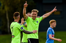 Paul O'Connor celebrates scoring Limerick's third goal 28/8/2016