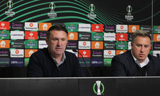 Robbie Keane during the post-match press conference 14/3/2024