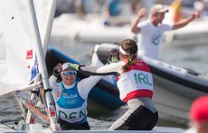 Annalise Murphy celebrates with Anne-Marie Rindom 16/8/2016