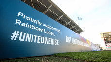 A view of URC Rainbow Unity branding 25/3/2023