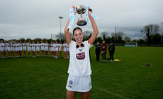 Roise Hennessy lifts the trophy 28/4/2024