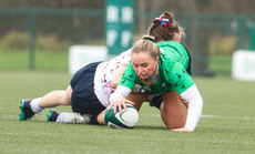 Rachel Kinneavey spills the ball in the tackle 13/3/2024