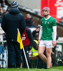 Shane O'Brien leaves the field after being sent off 16/3/2024