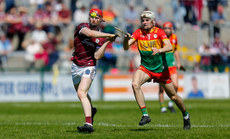 Tom Monaghan gets away from Conor Keogh 21/4/2024