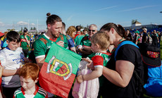 Padraig O’Hora with fans after the game 21/4/2024