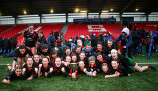 Sacred Heart Clonakilty’s senior side celebrate winning with the trophy 13/3/2024